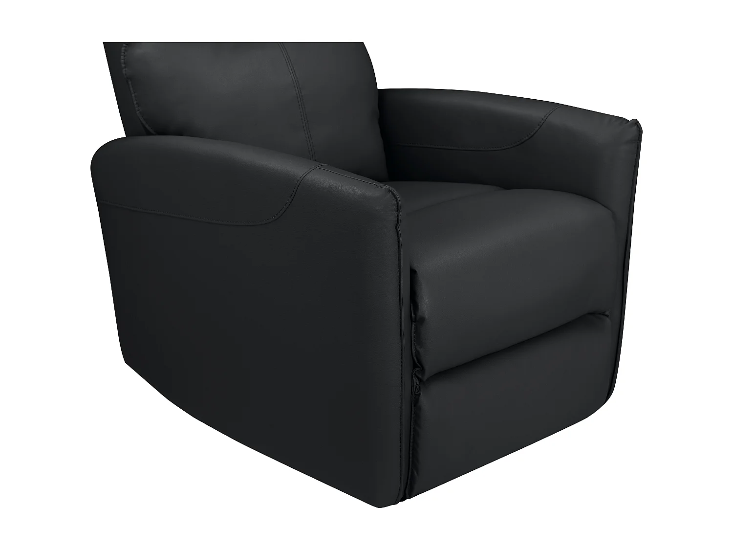 Pineto | Ruhesessel mit elektrischer Funktion in PU Schwarz