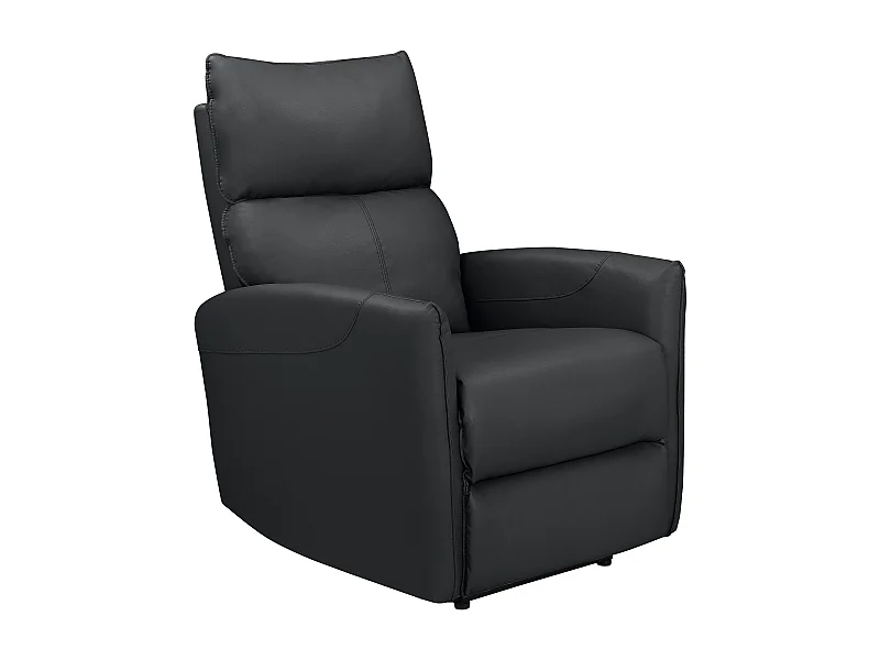 Pineto | Ruhesessel mit elektrischer Funktion in PU Schwarz