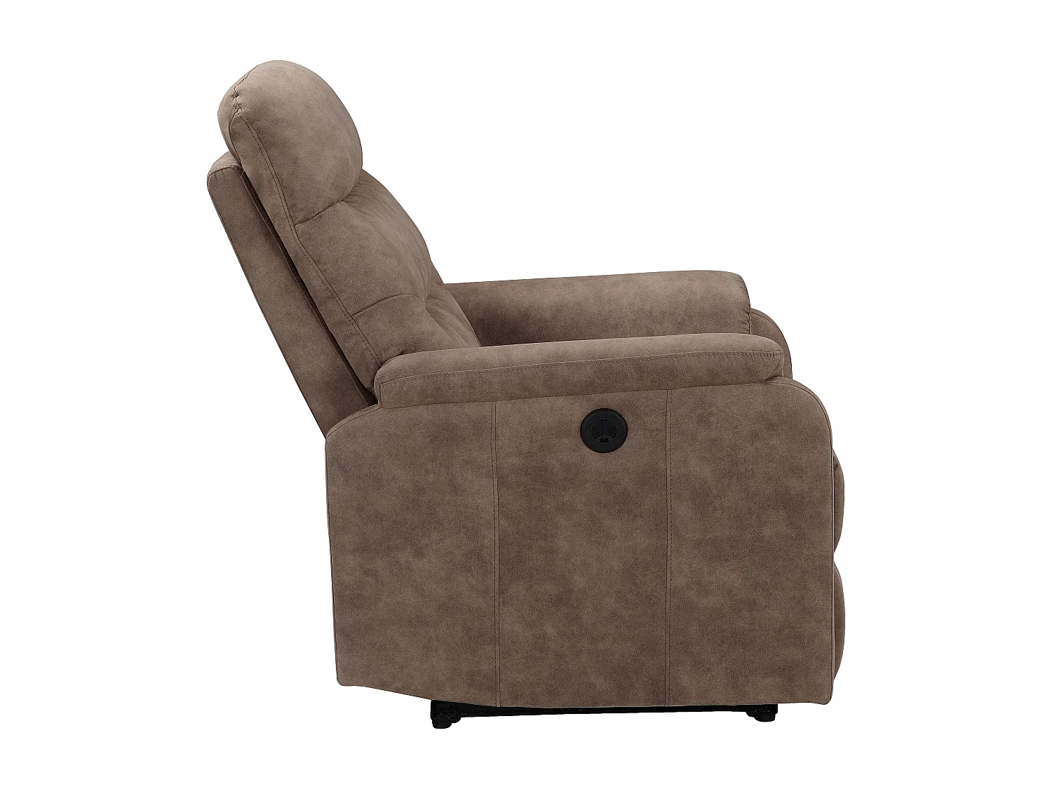 Coullon | Fauteuil de relaxation avec fonction électrique Microfibre gris