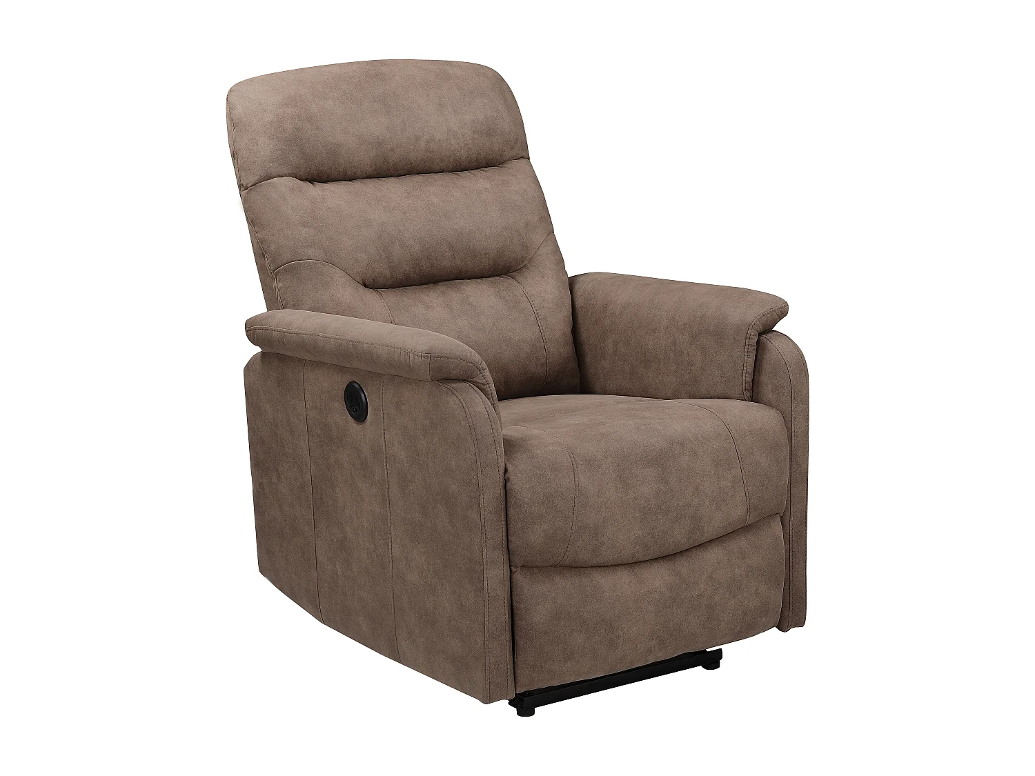 Coullon | Relaxfauteuil met elektrische functie Microfiber Taupe