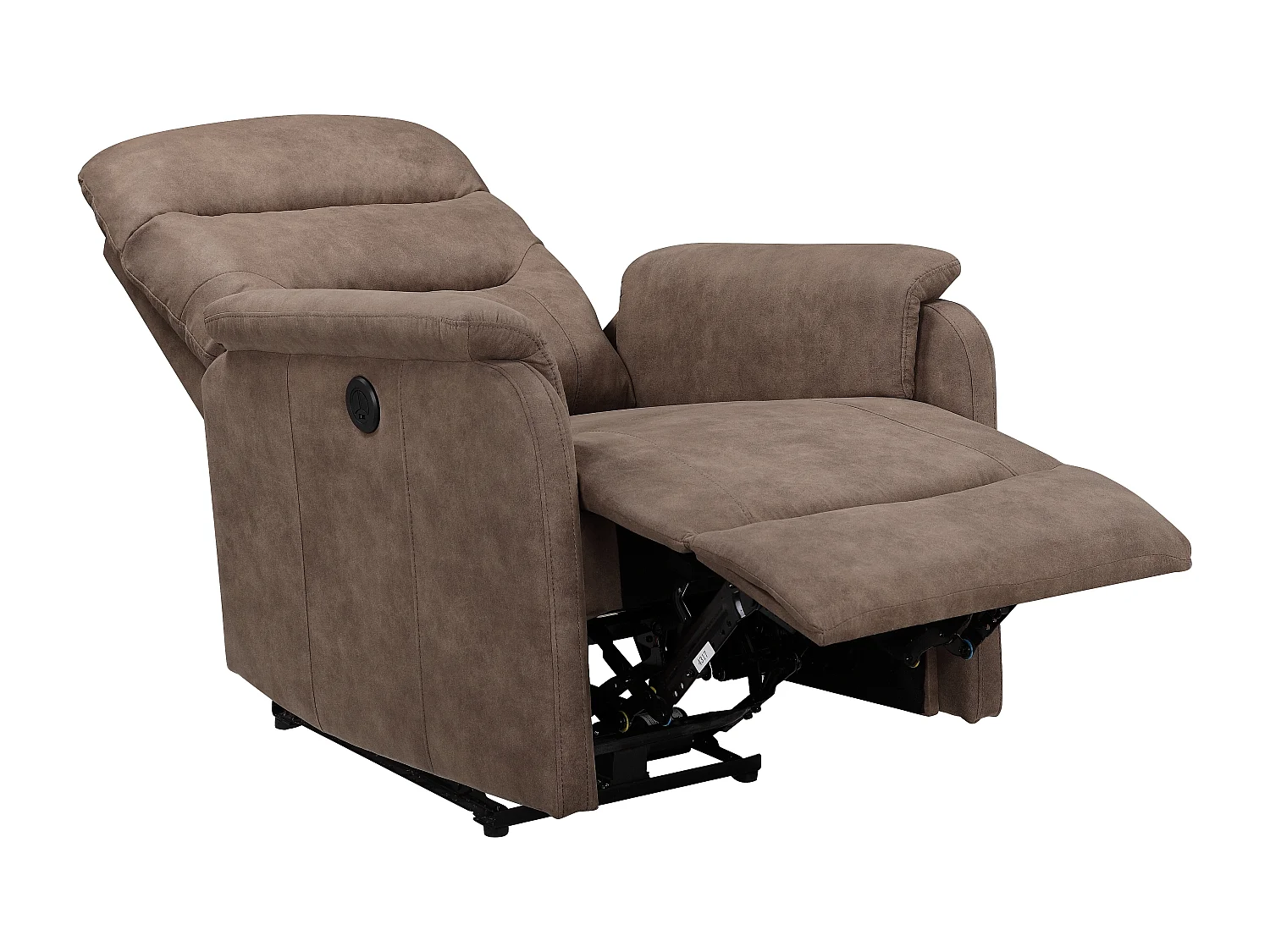 Coullon | Relaxfauteuil met elektrische functie Microfiber Taupe
