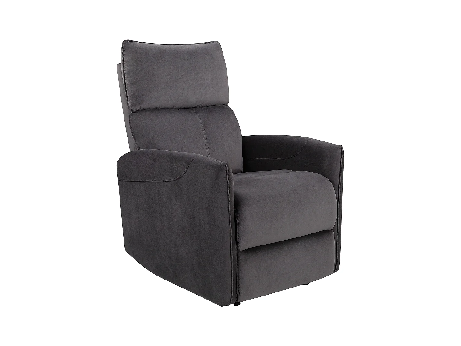 Pineto | Fauteuil de relaxation avec fonction électrique en velours anthracite