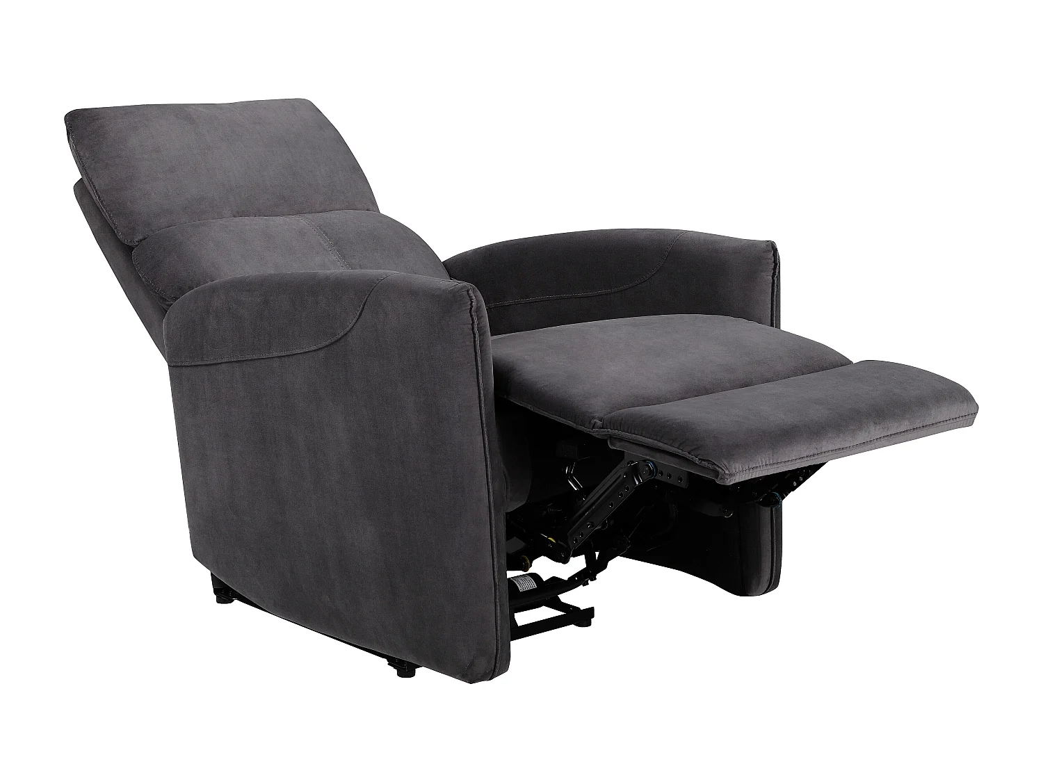 Pineto | Fauteuil de relaxation avec fonction électrique en velours anthracite