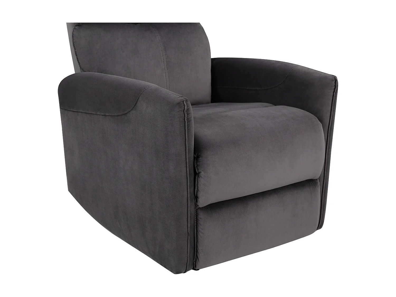 Pineto | Fauteuil de relaxation avec fonction électrique en velours anthracite