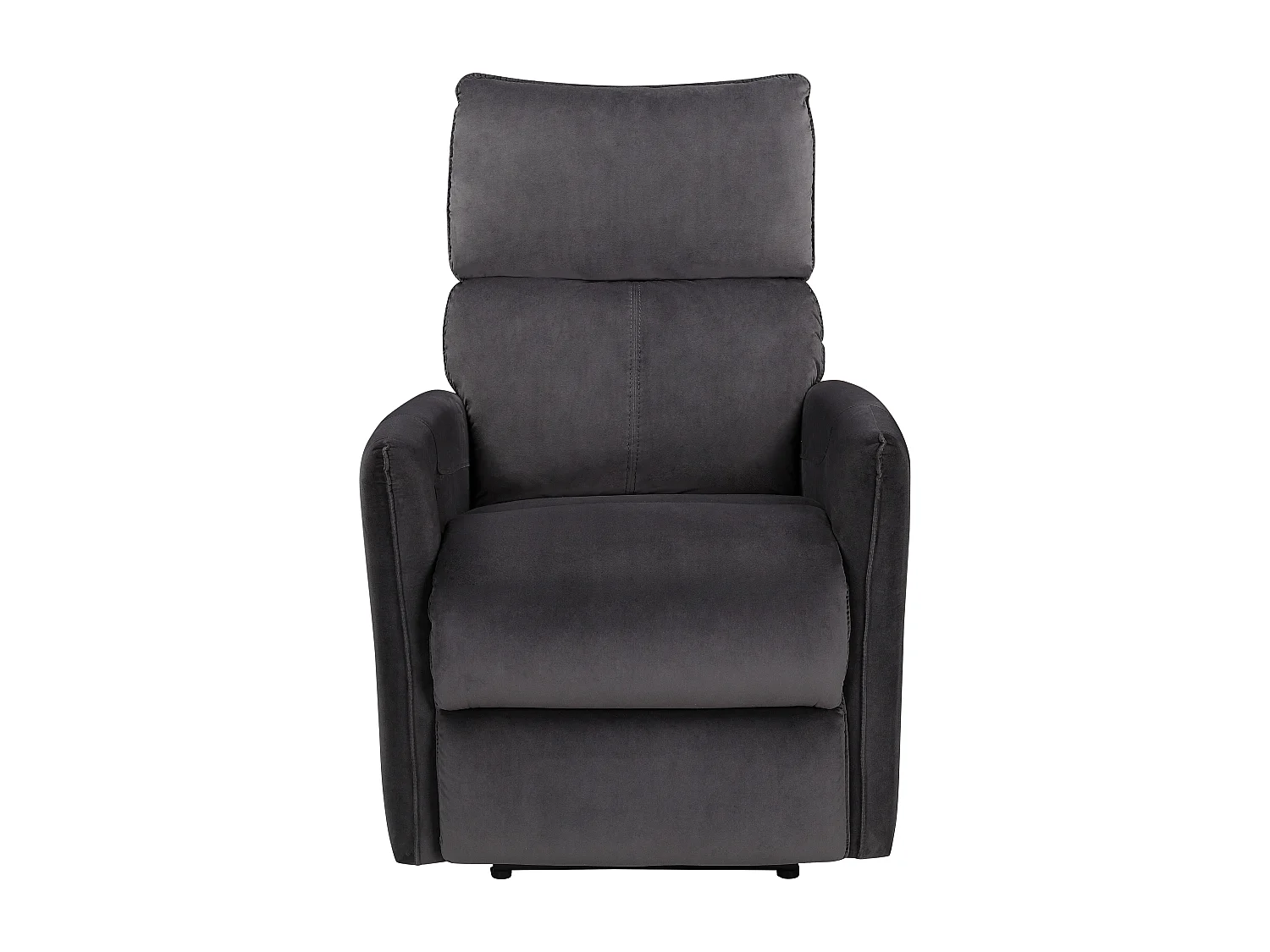 Pineto | Relaxfauteuil met elektrische functie in fluweel antraciet