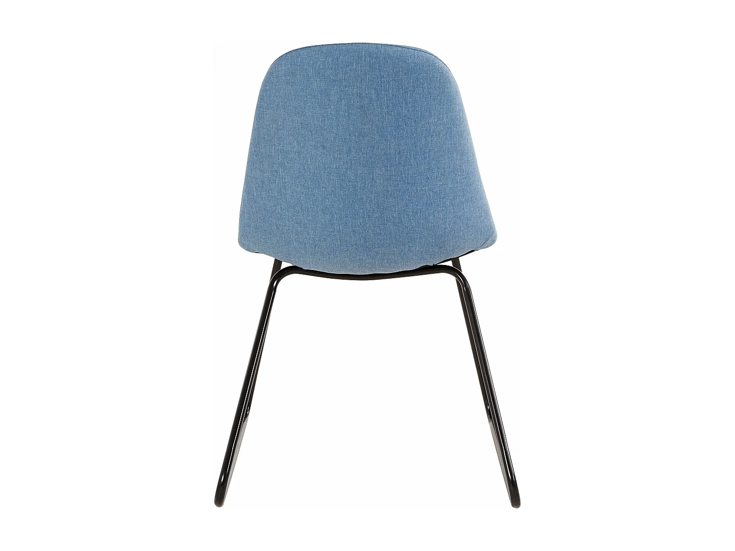 Colby | Fauteuil de salle à manger en tissu Jeansblue, 4 pièces