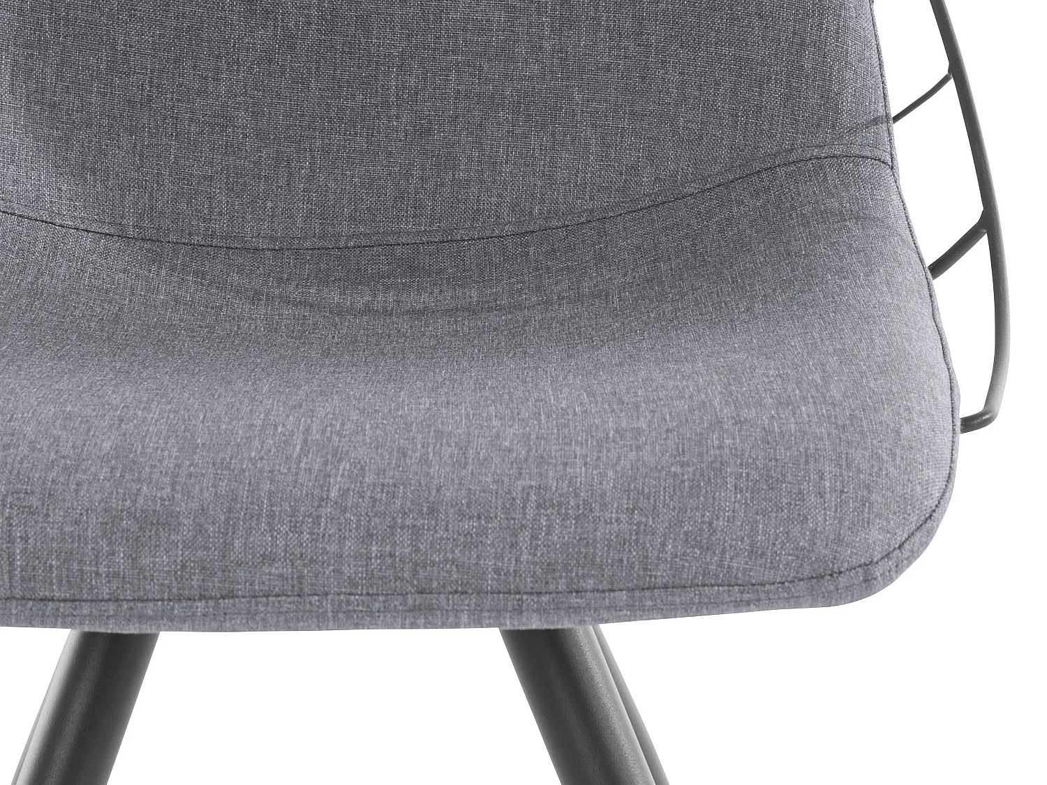 Esme | Fauteuil de salle à manger en anthracite, 2 pièces