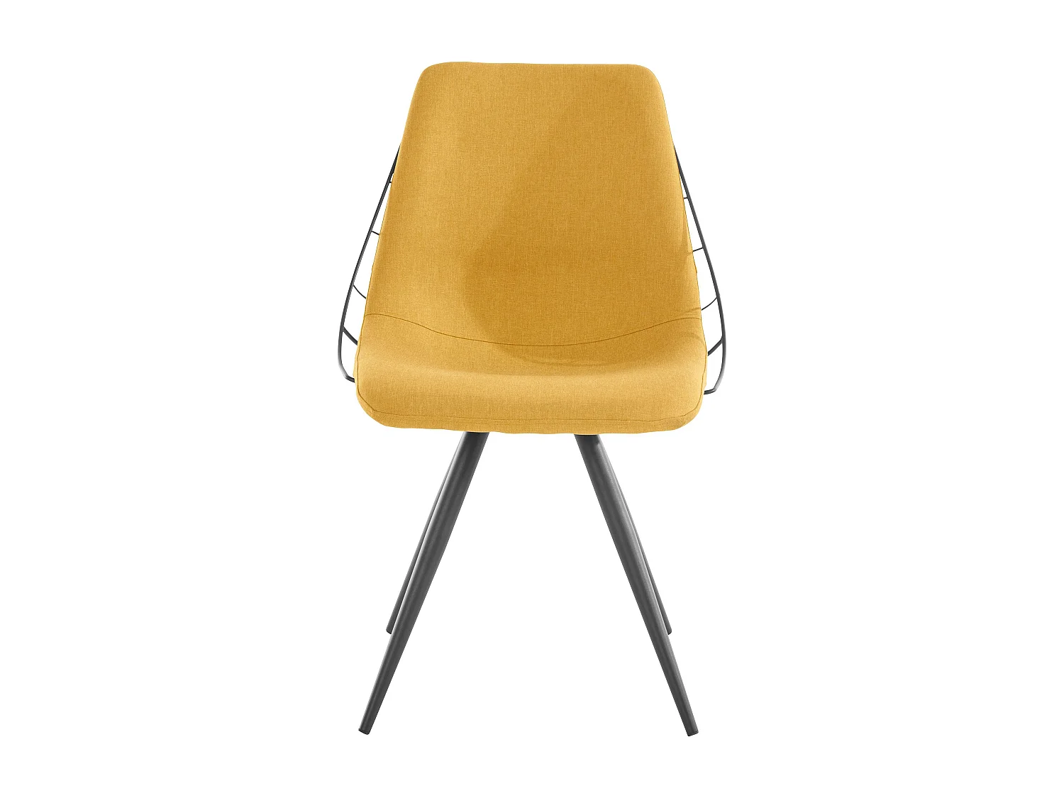 Esme | Chaise de salle à manger en couleur moutarde, 2 Pack