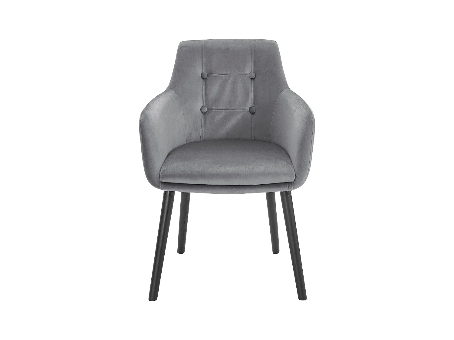 Bradford | Chaise de salle à manger en velours gris
