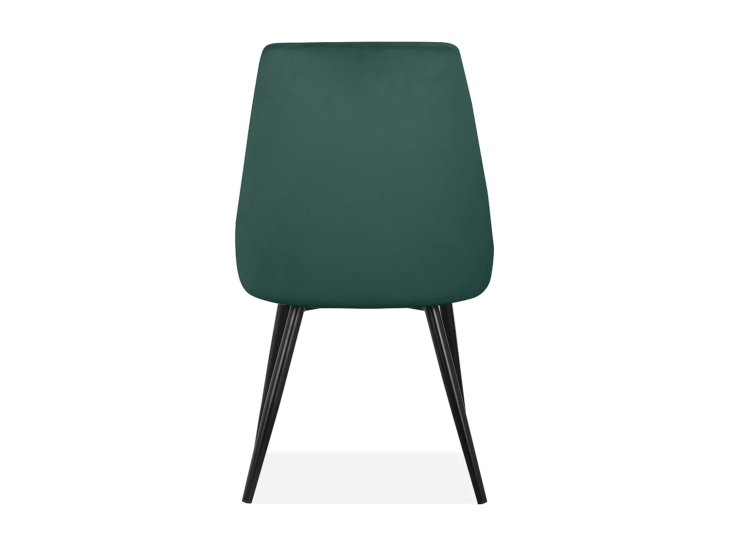 Natascha | Lot de 2 chaises en velours vert foncé