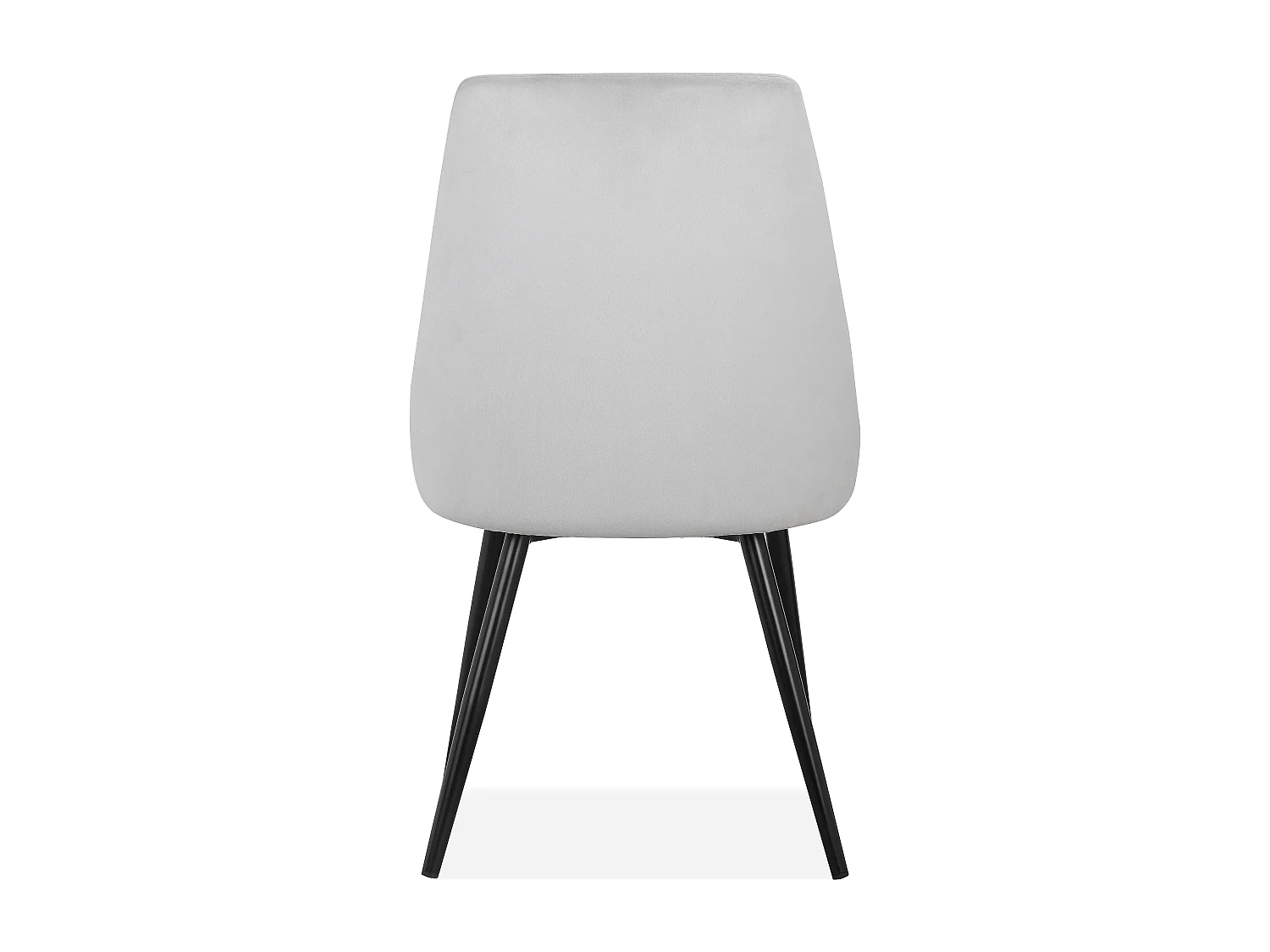 Natascha | Eetkamerstoel in fluweel lichtgrijs 2 Pack