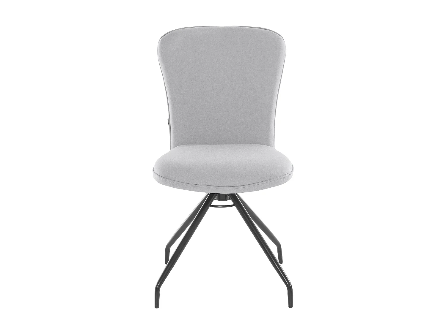 Carla | Fauteuil de salle à manger en tissu Gris, 2 pièces