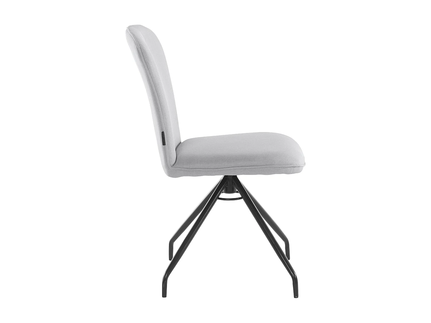 Carla | Fauteuil de salle à manger en tissu Gris, 2 pièces