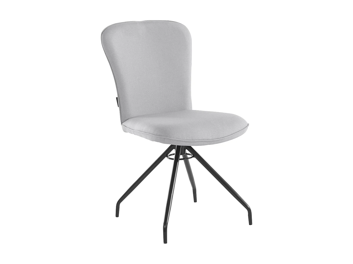 Carla | Fauteuil de salle à manger en tissu Gris, 2 pièces