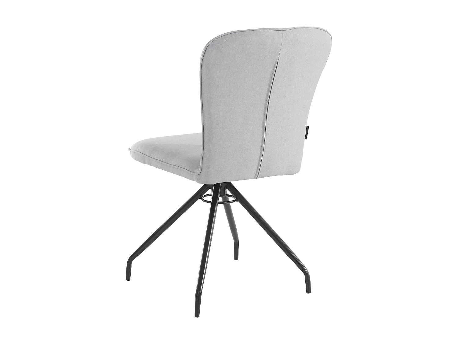 Carla | Fauteuil de salle à manger en tissu Gris, 2 pièces