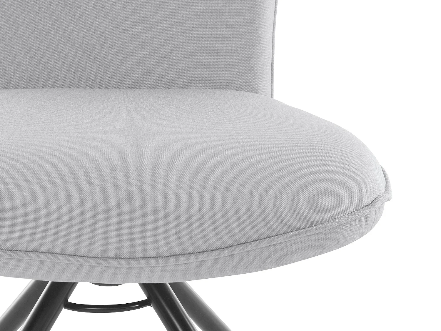 Carla | Fauteuil de salle à manger en tissu Gris, 2 pièces