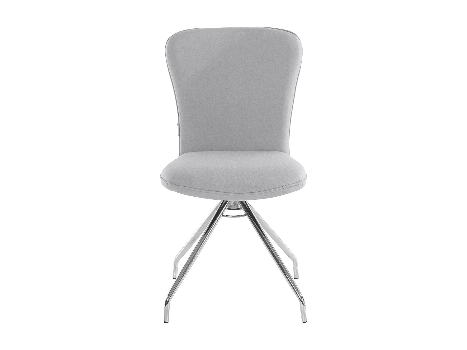 Carla | Fauteuil de salle à manger en tissu Gris, 2 pièces