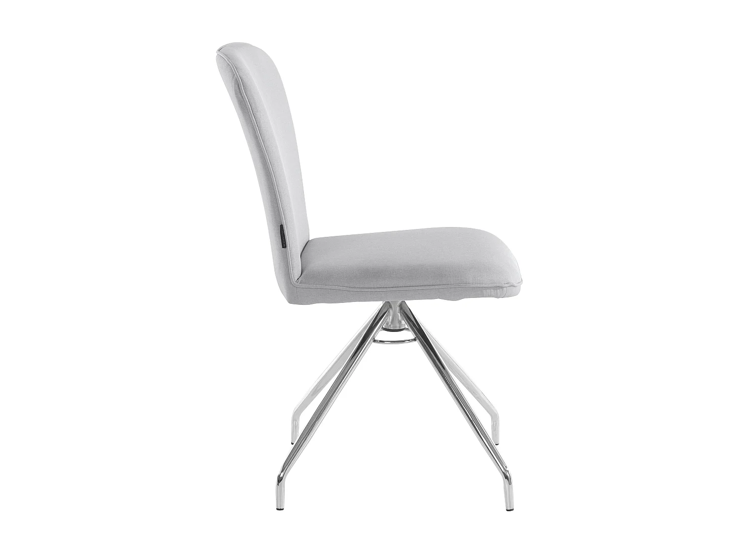 Carla | Fauteuil de salle à manger en tissu Gris, 2 pièces