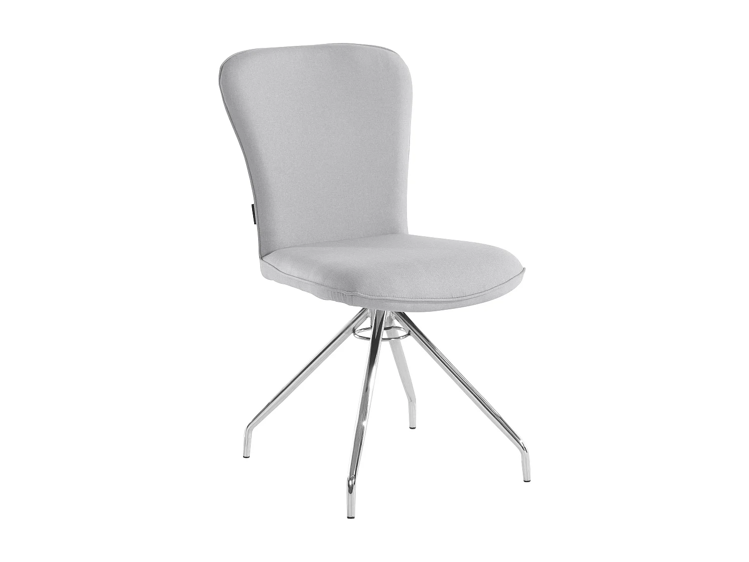 Carla | Fauteuil de salle à manger en tissu Gris, 2 pièces