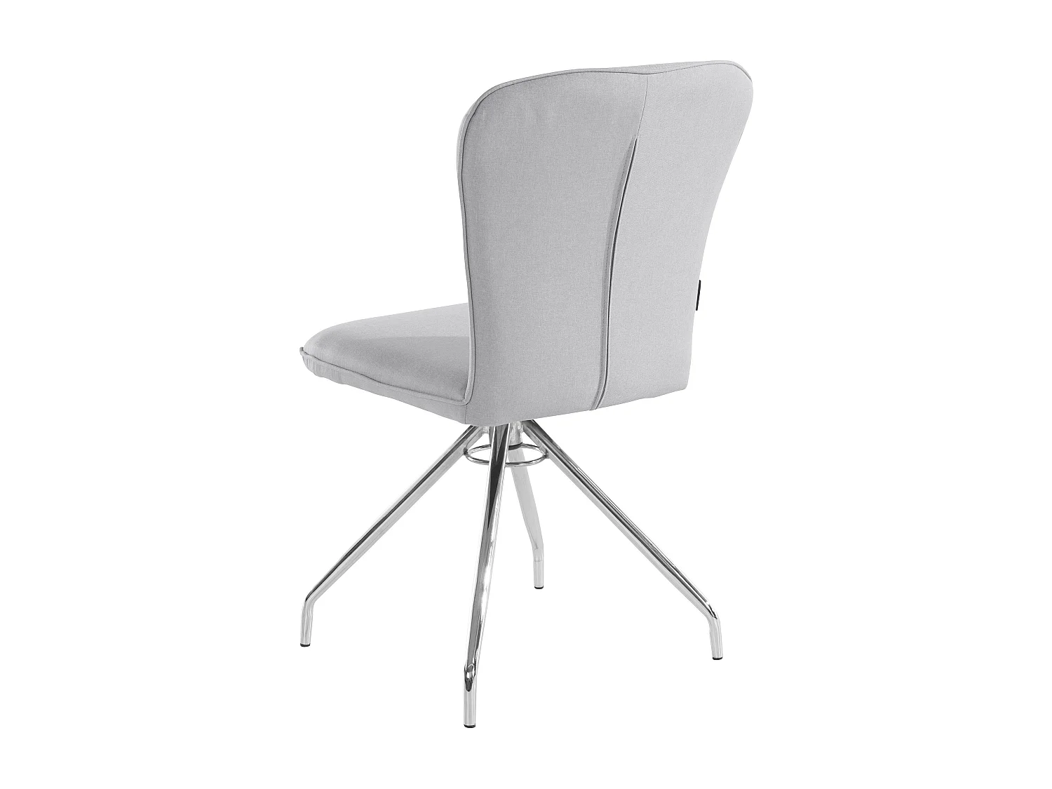 Carla | Fauteuil de salle à manger en tissu Gris, 2 pièces