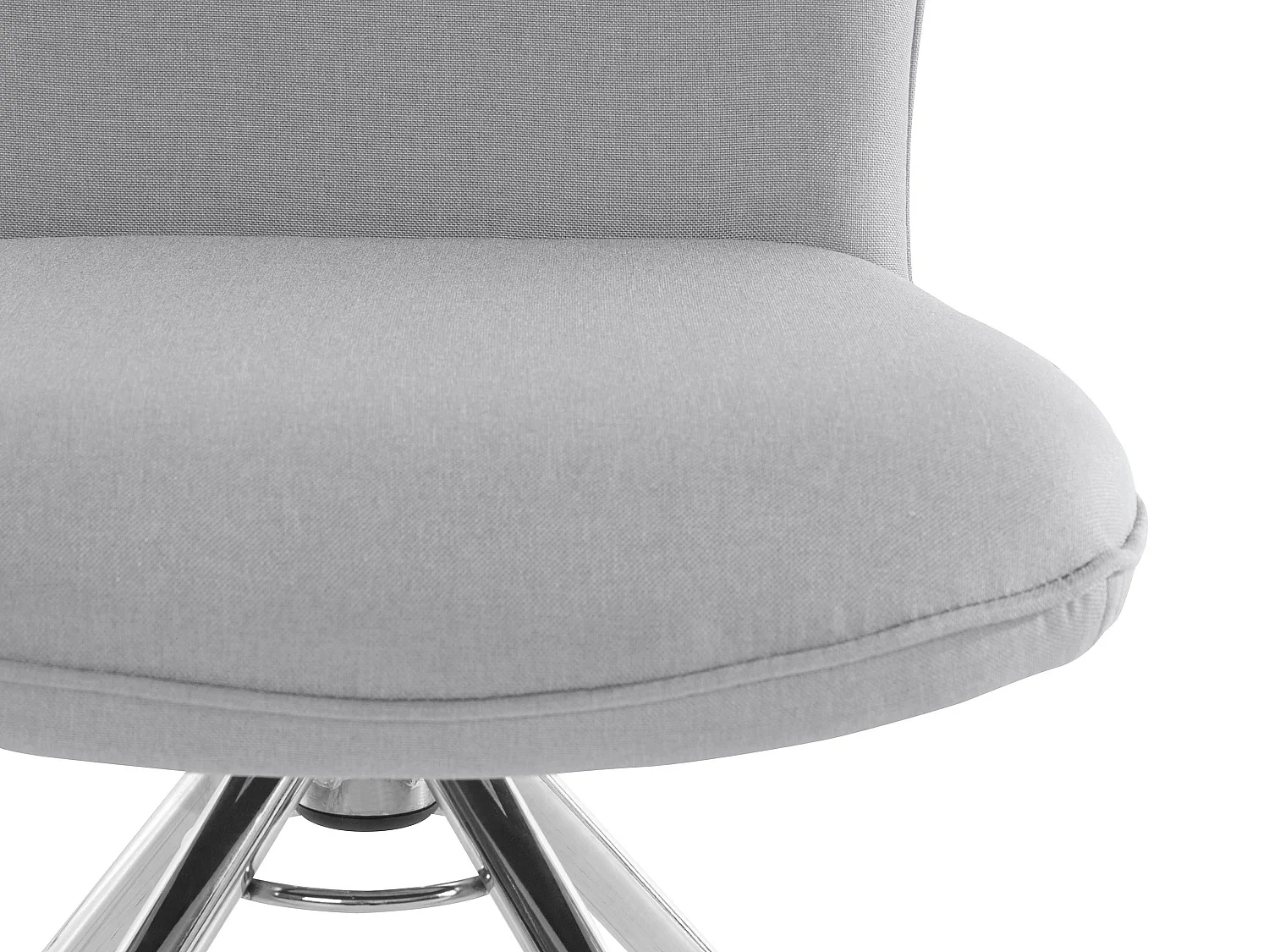 Carla | Fauteuil de salle à manger en tissu Gris, 2 pièces