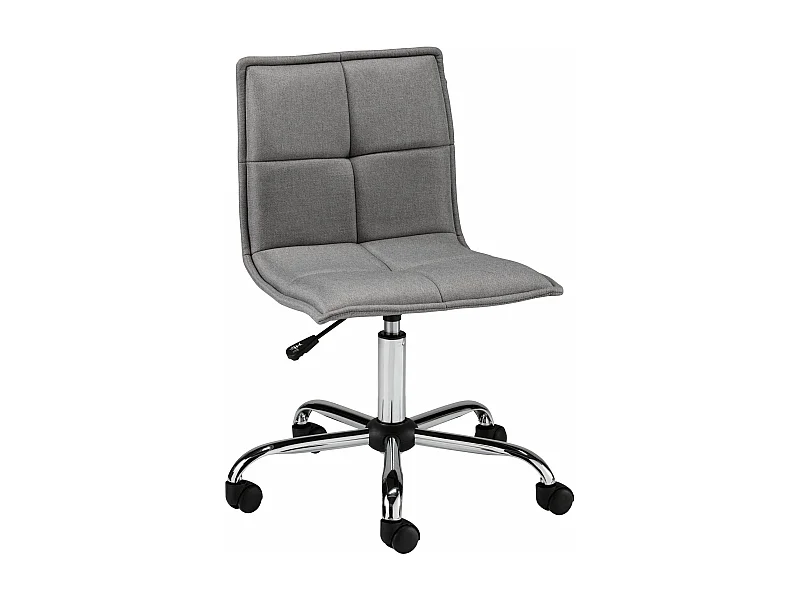Brandon | Bureaustoel in lichtgrijze stof