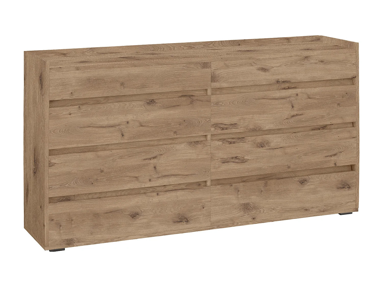 Kosmo | Commode à 8 tiroirs en effet chêne