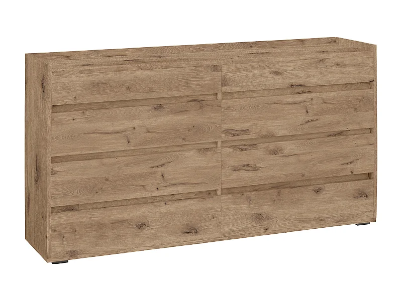 Kosmo | Cómoda con 8 cajones en tablero de partículas de roble