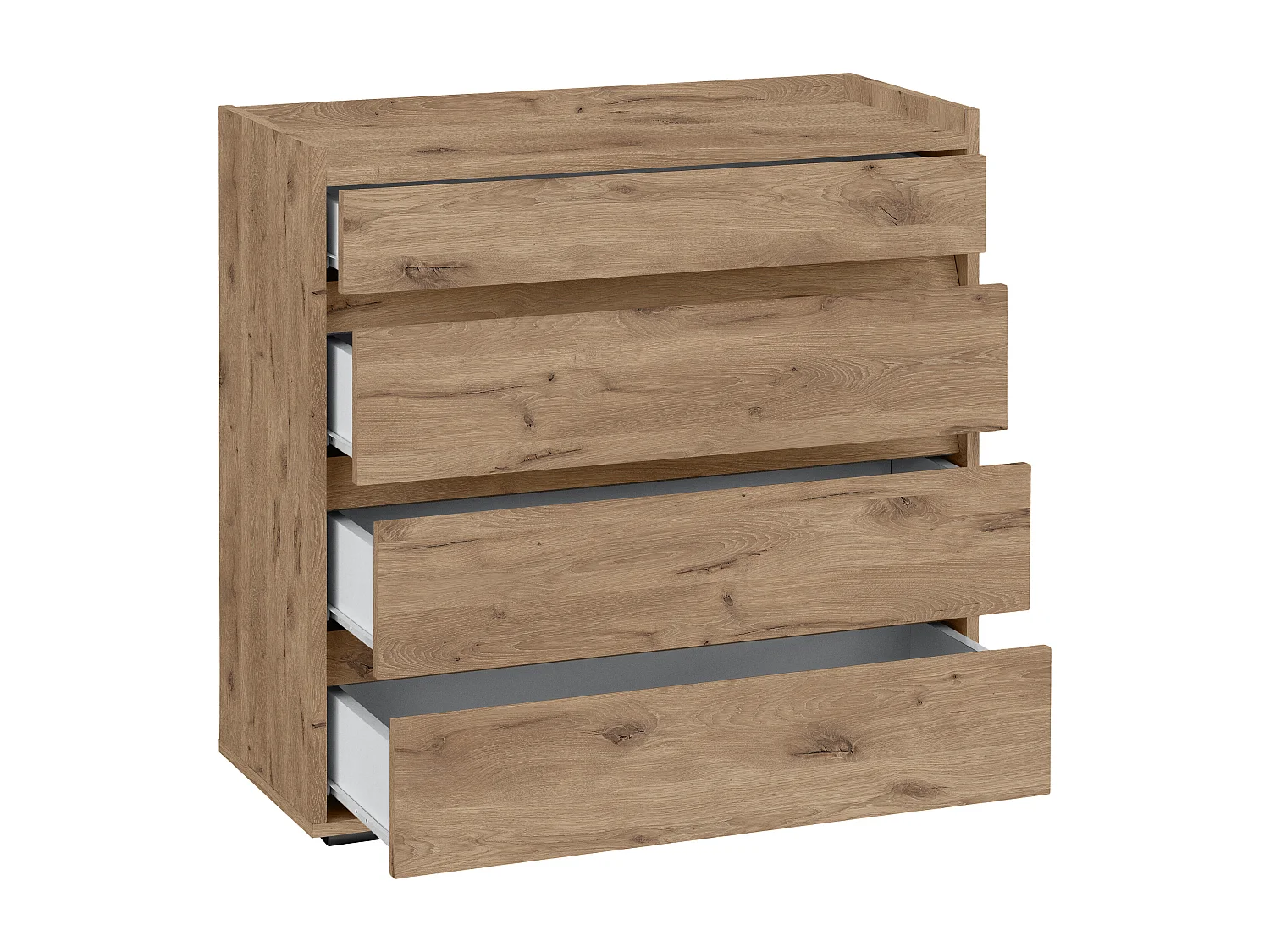 Kosmo | Commode à 3+1 tiroirs en effet chêne