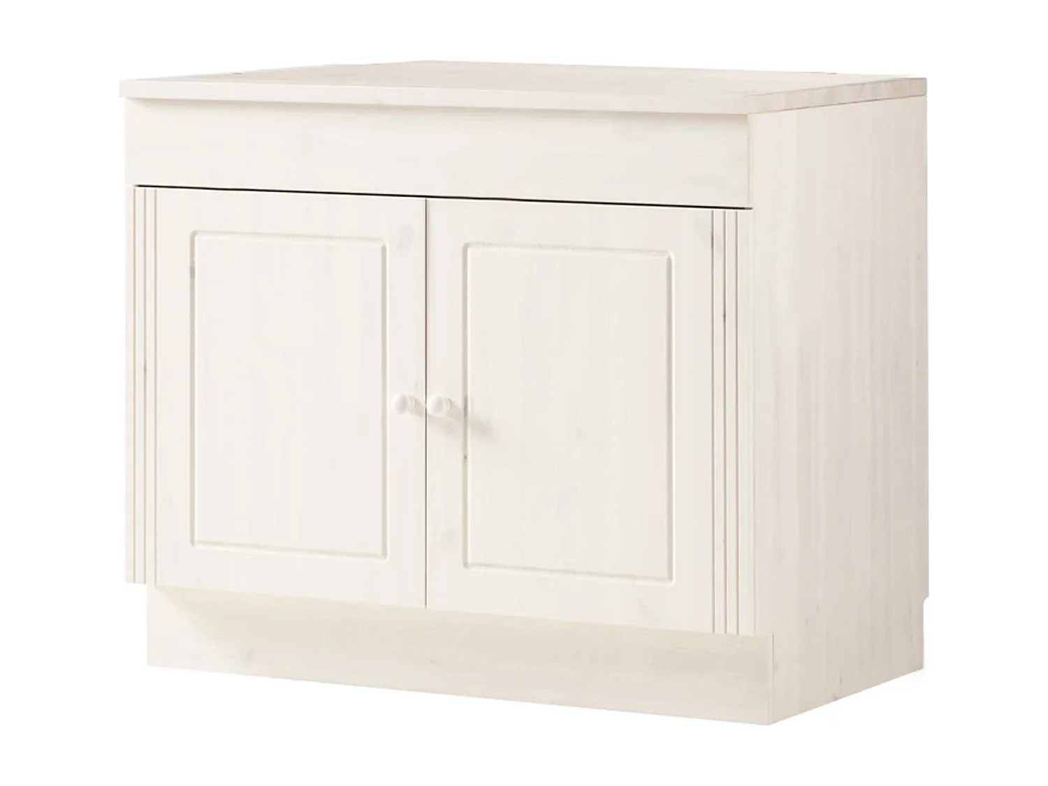 Anita | Meuble évier avec 2 portes en pin blanc