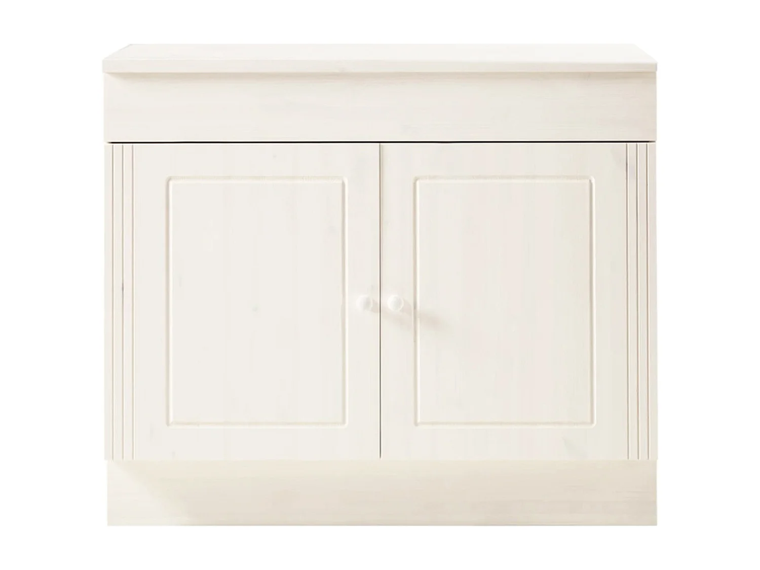 Anita | Meuble évier avec 2 portes en pin blanc