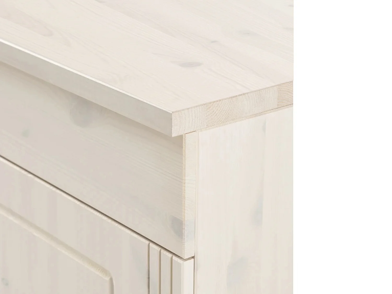 Anita | Meuble évier avec 2 portes en pin blanc