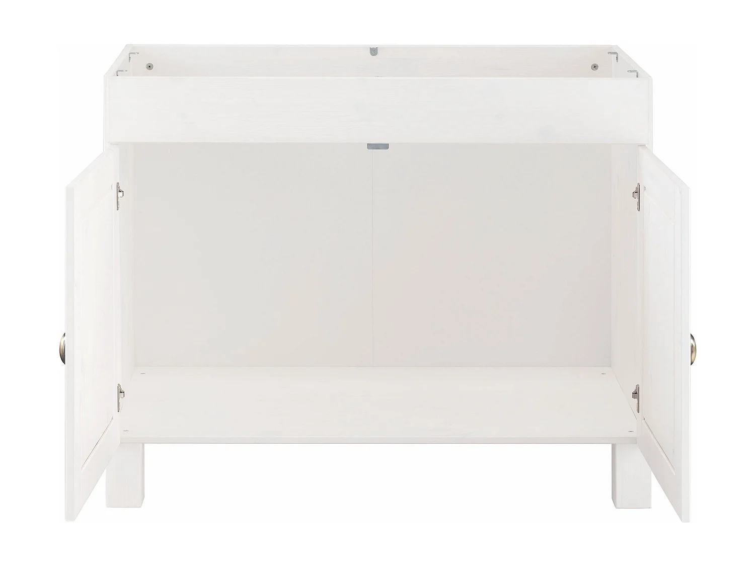 Oslo | Mobile lavello 100 cm con 2 ante in pino tinto bianco