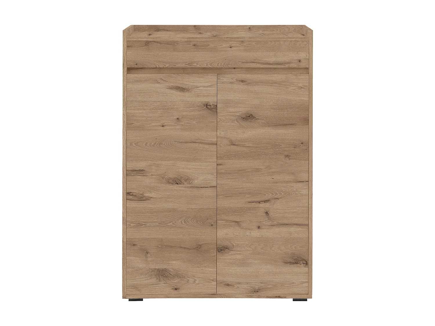 Kosmo | Meuble à chaussures 2 portes 1 tiroir en MDF aspect chêne