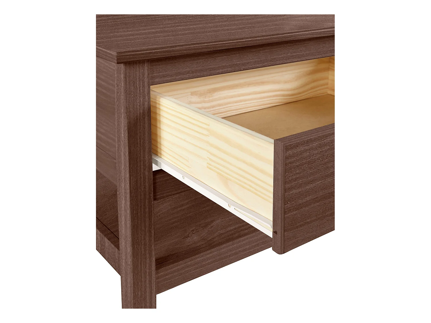 Harry | Table basse avec 2 tiroirs en pin marron