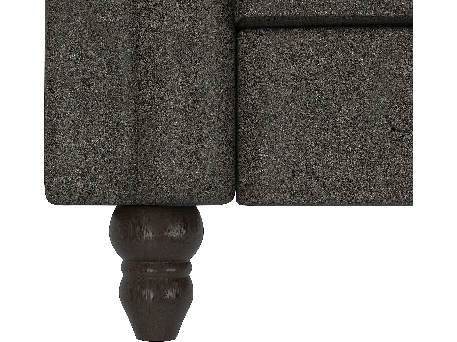 Felix | Canapé-lit 3 places en microfibre anthracite