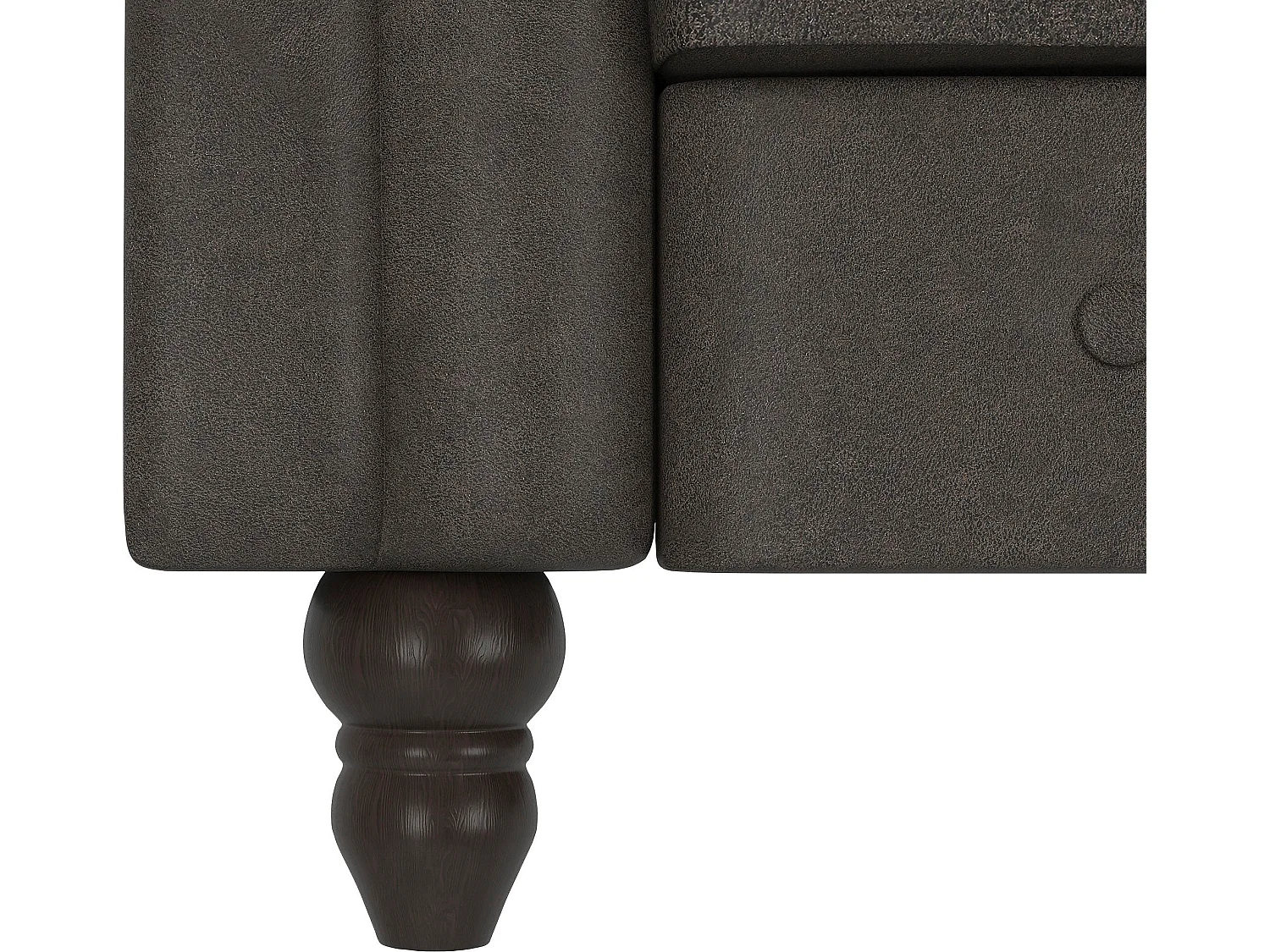 Felix | Sofá Cama Chaise Longue en Microfibra Antracita