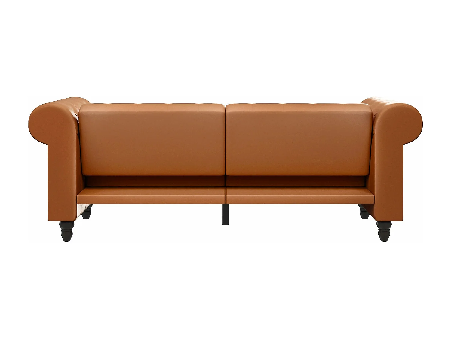 Felix | Canapé-lit 3 places en PU cognac