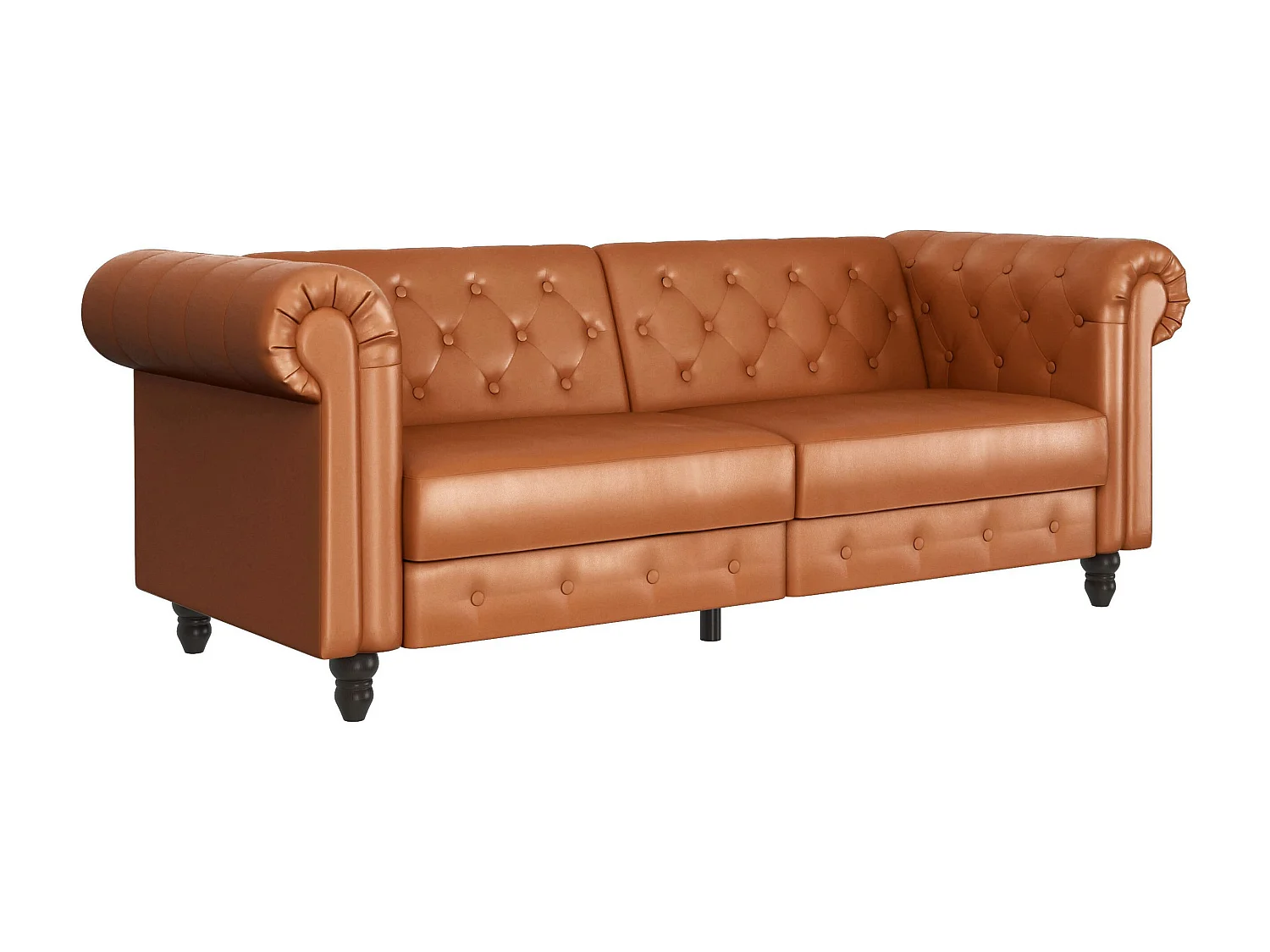 Felix | Slaapbank 3 zits in PU cognac