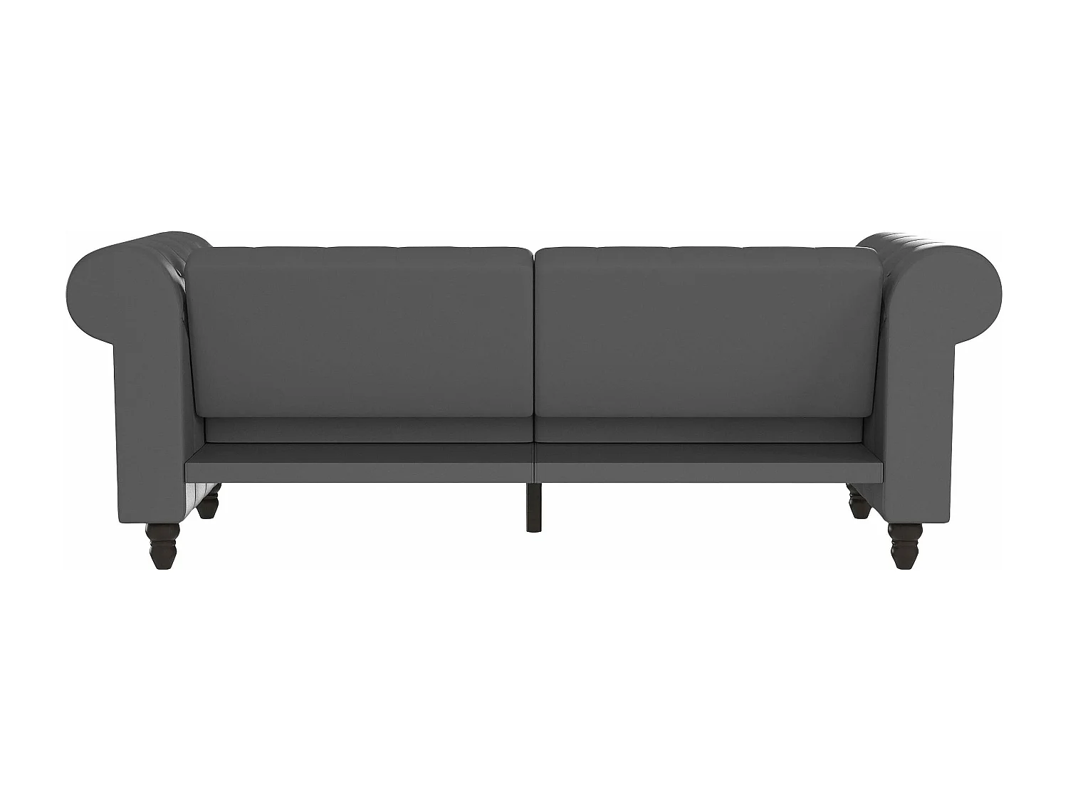 Felix | Sofá-cama de 3 lugares PU cinzento