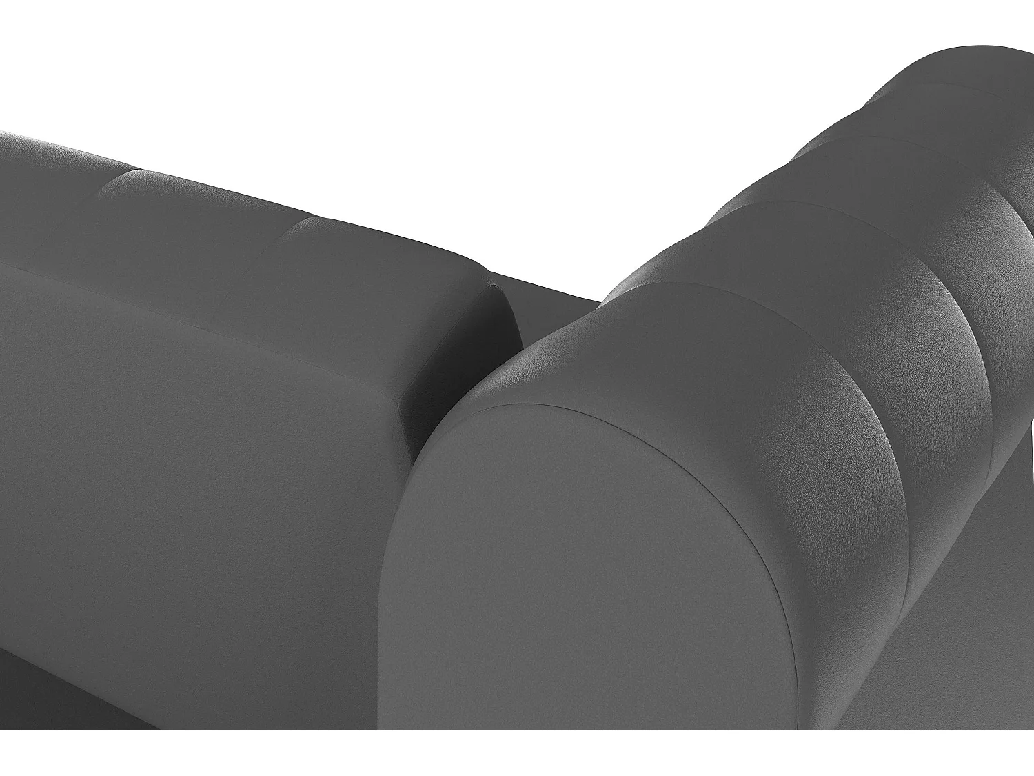 Felix | Sofá-cama de 3 lugares PU cinzento