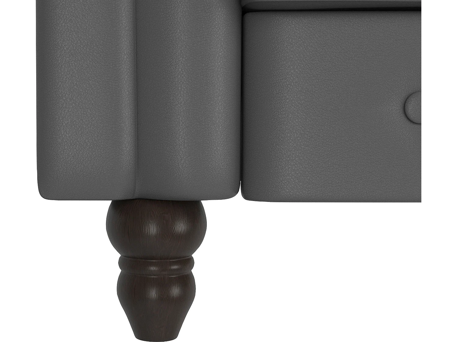 Felix | Sofá-cama de 3 lugares PU cinzento