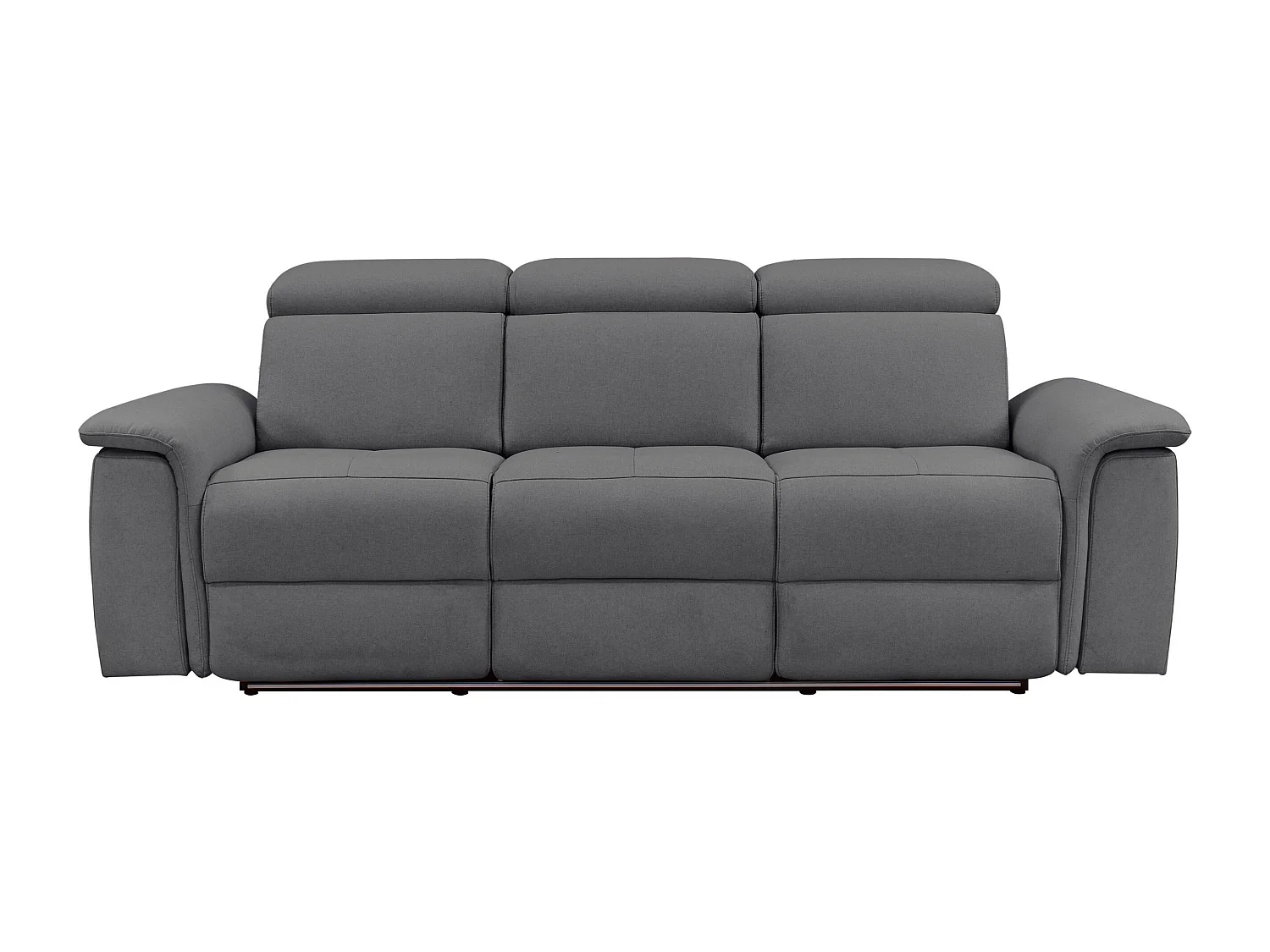 Pareli | Sofa 3-Sitzer Manuel funktion Stoff Anthrazit