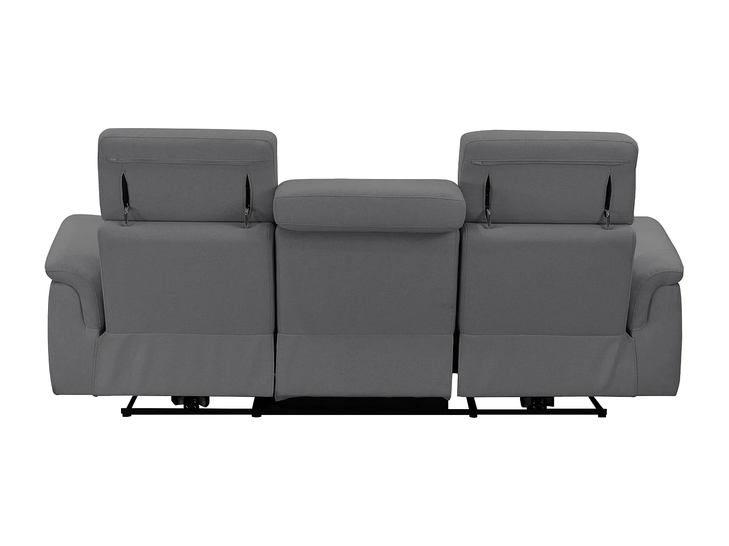 Pareli | Sofa 3-Sitzer Manuel funktion Stoff Anthrazit