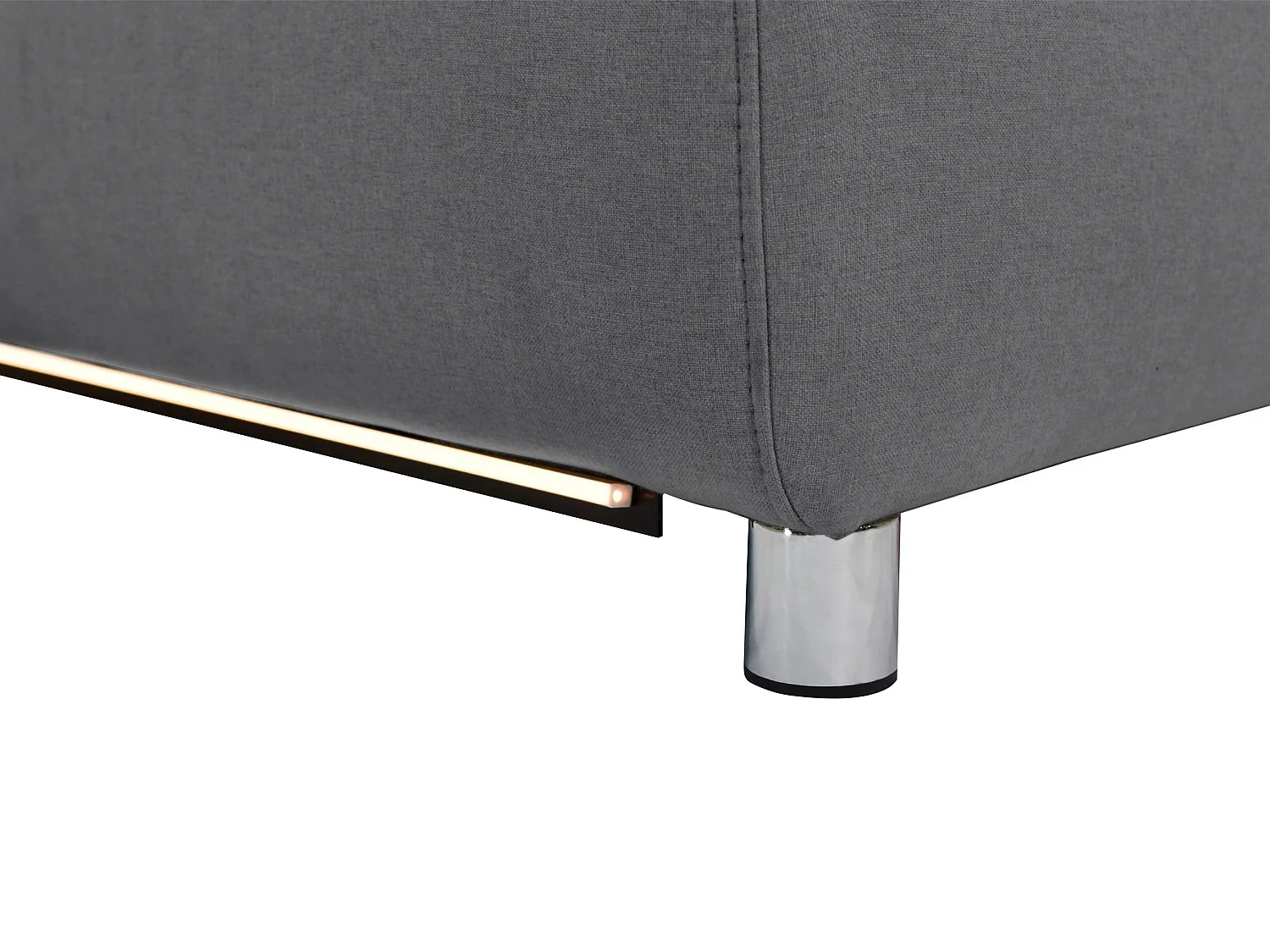 Pareli | Canapé 3 places avec fonction Manuel en tissu anthracite