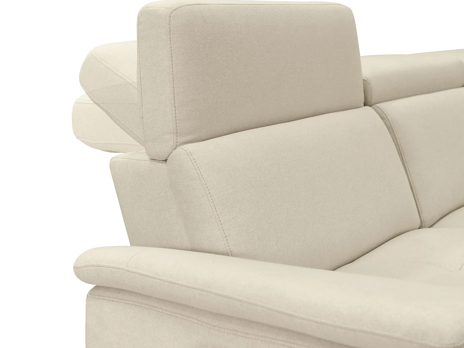 Pareli | Canapé 3 places avec fonction électrique en tissu sand