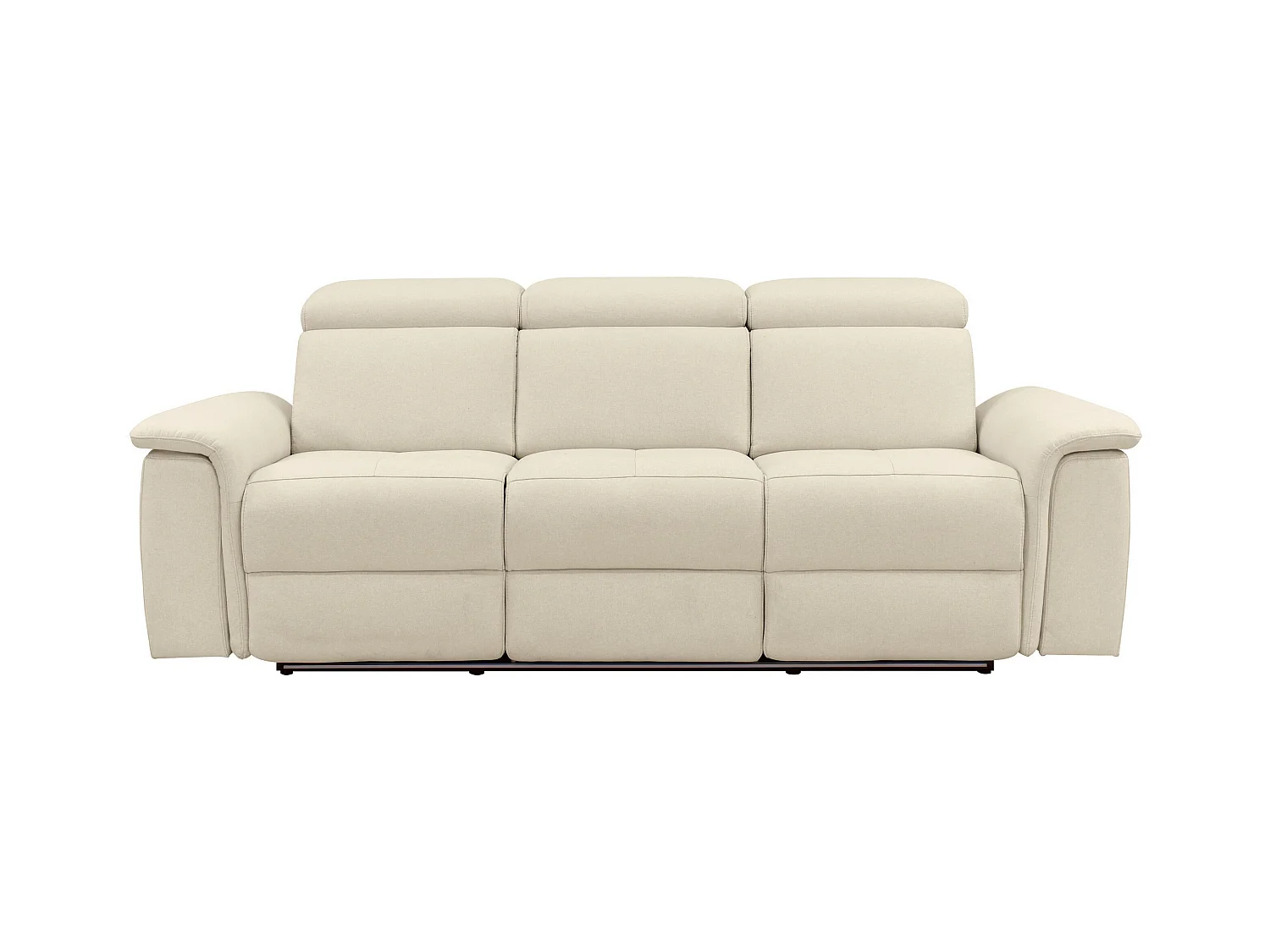 Pareli | Sofá 3 plazas con revestimiento eléctrico en tela arena