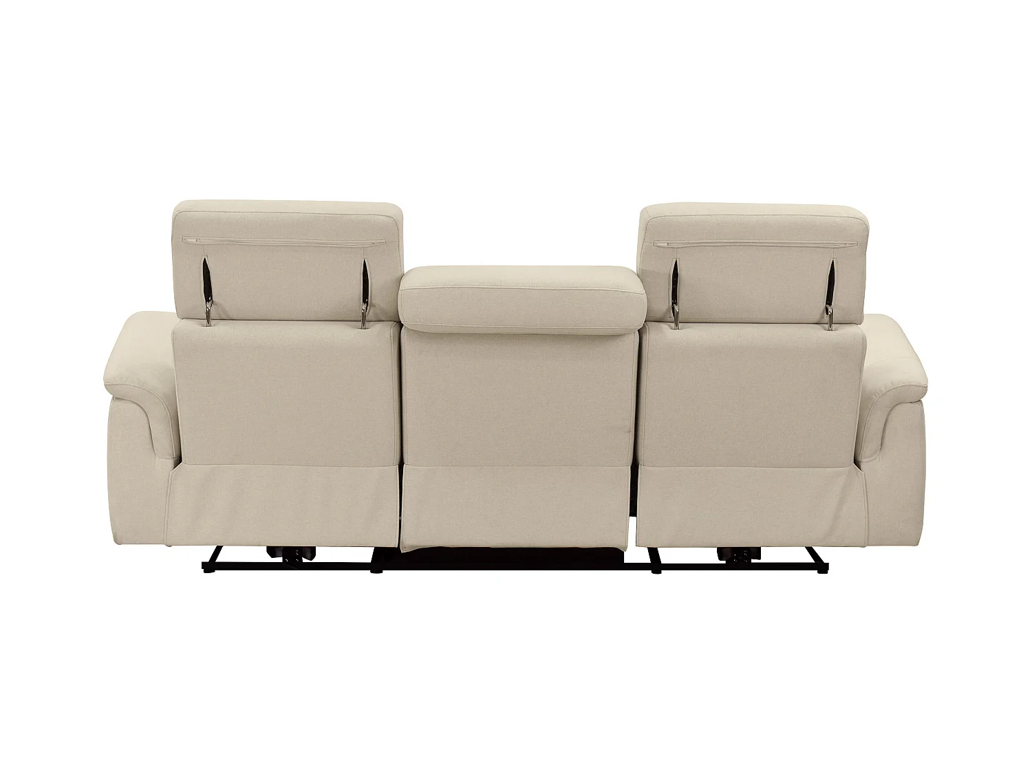 Pareli | Sofá 3 plazas con revestimiento eléctrico en tela arena