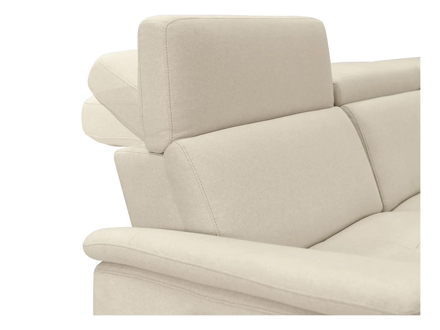 Pareli | Sofá 3 plazas con revestimiento eléctrico en tela arena