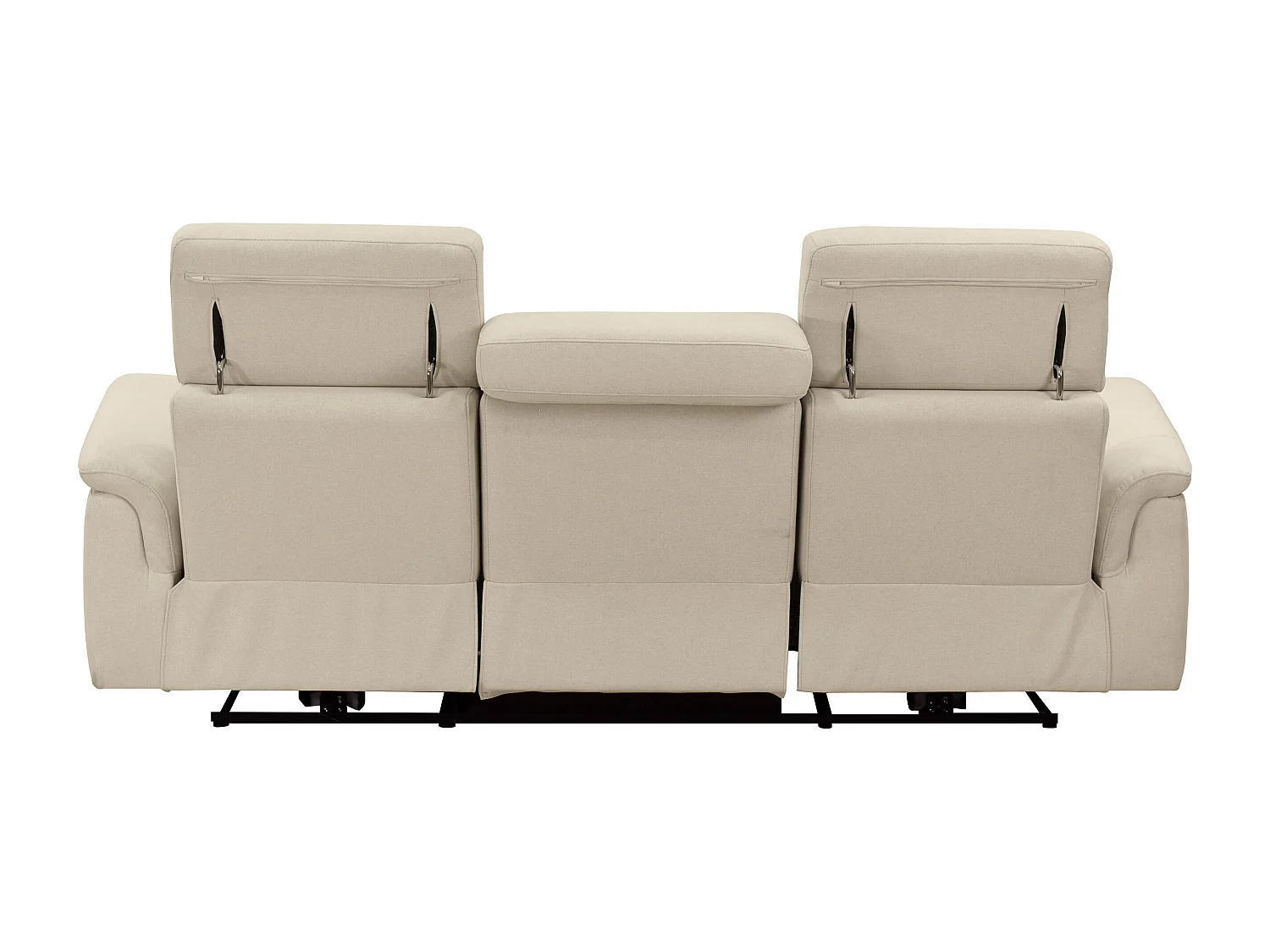 Pareli | Canapé 3 places avec fonction électrique en tissu sand